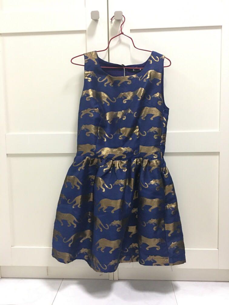 DKNY jaguar print occasion dress, Women 