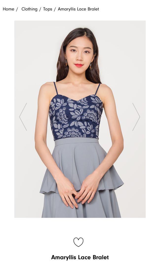navy bralet