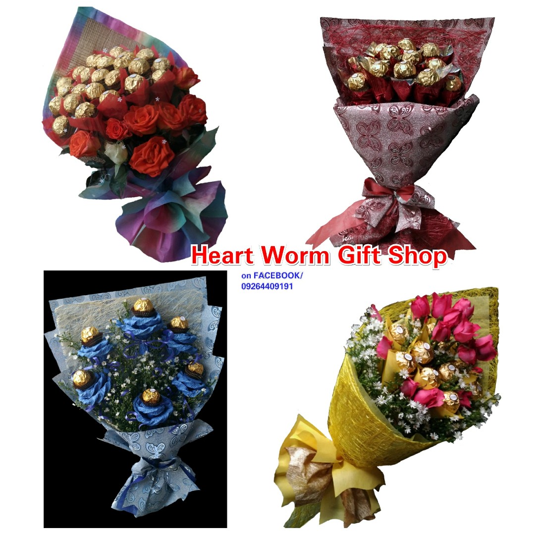 Ferrero Bouquet Chocolate Bouquet Ferrero Flower Chocolate Flower Bouquet Ferrero Rocher Bouquet Gift Design Craft Artwork On Carousell