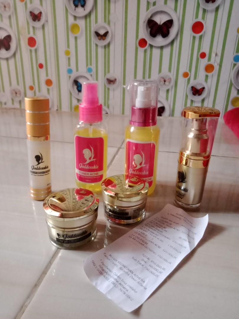 Goddesskin Skincare Klinik Athena Kesehatan Kecantikan Kulit Sabun Tubuh Di Carousell