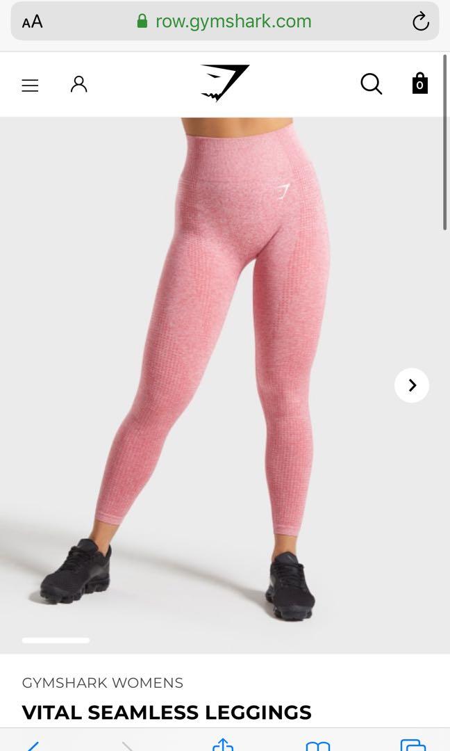 GYMSHARK Vital Seamless Legging - Pink Marl (M), Women's Fashion,  Activewear on Carousell