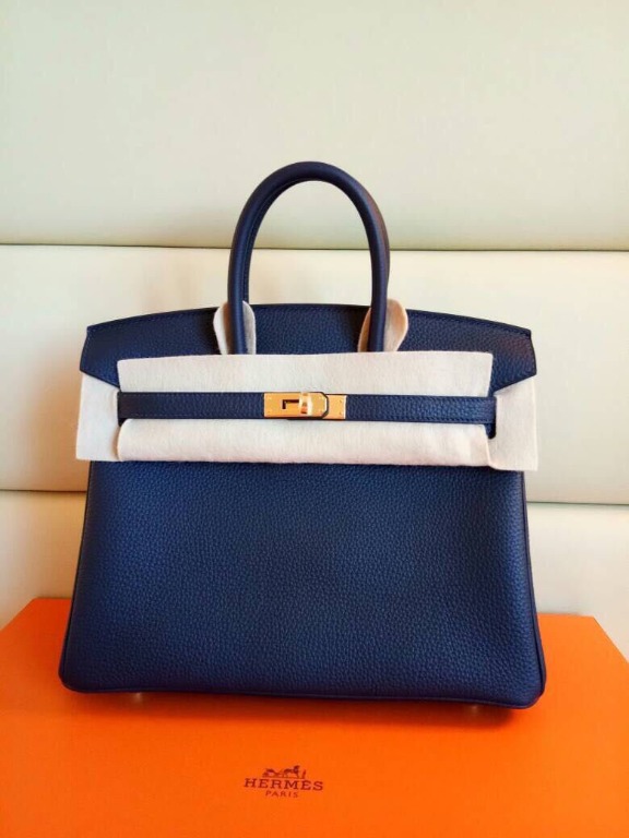 Hermes birkin sales 25 blue nuit