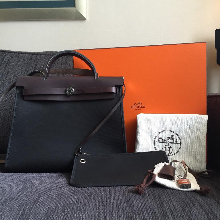 Hermes Herbag Cabine 50 Zip, Luxury, Bags & Wallets on Carousell