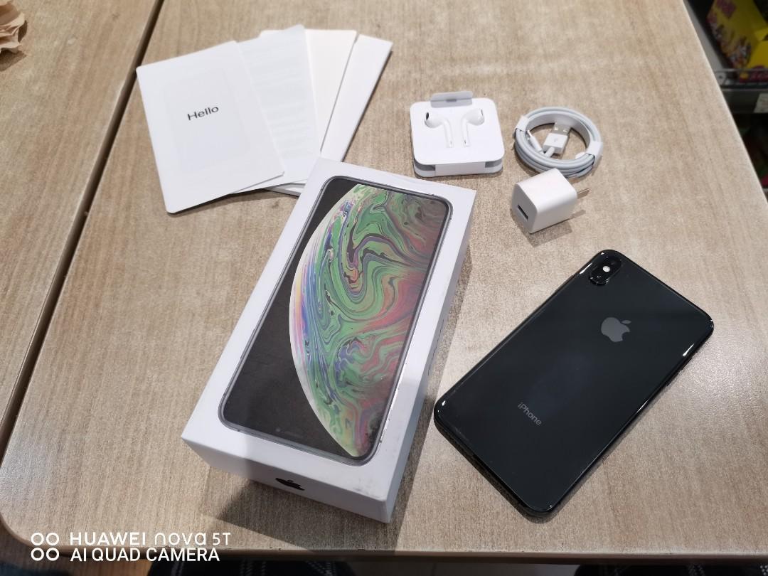 iPhone XS Max 256GB Gray Factory Unlocked complete RUSH, Mobile Phones