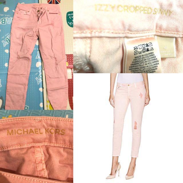 Michael kors discount izzy cropped jeans