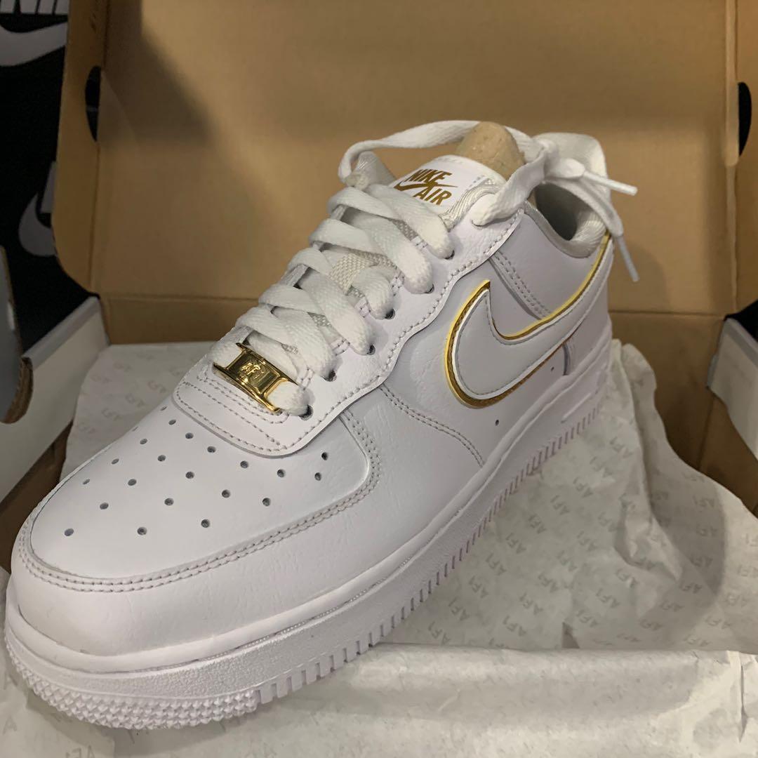 Nike Air Force 1 Gold Lining Wmns, Women's Fashion, Footwear, Sneakers ...