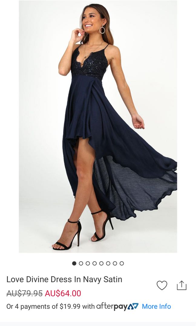 Showpo Love Divine Dress in Navy Sequin Women s Fashion Dresses