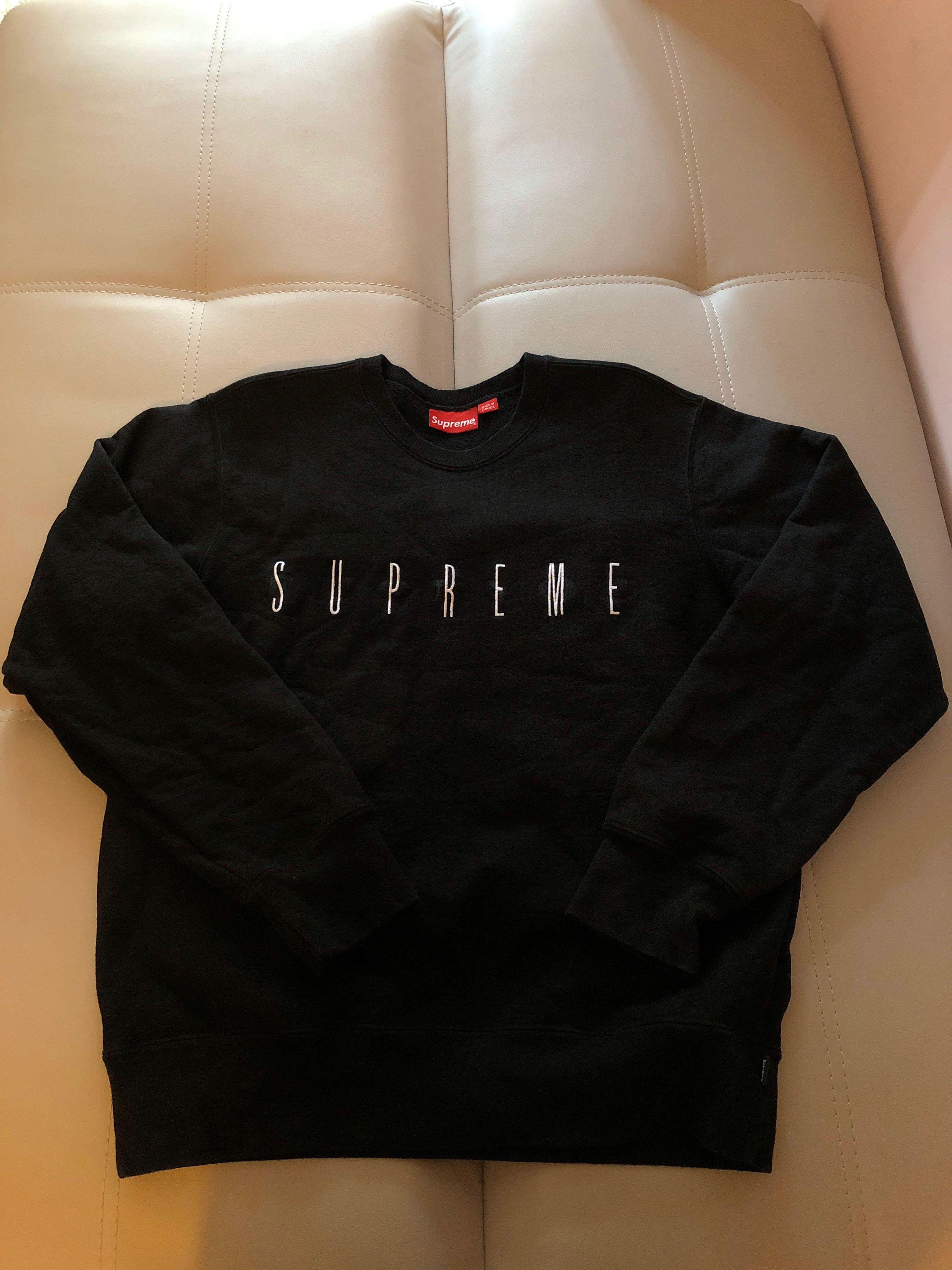 Supreme fuck you crewneck FW19 hoodie sweatshirt, 男裝, 上身及套裝