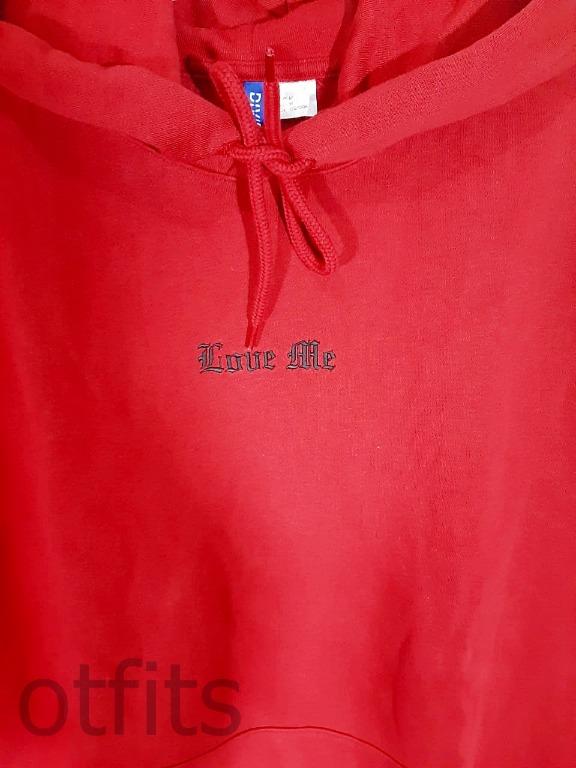 h&m love me hoodie