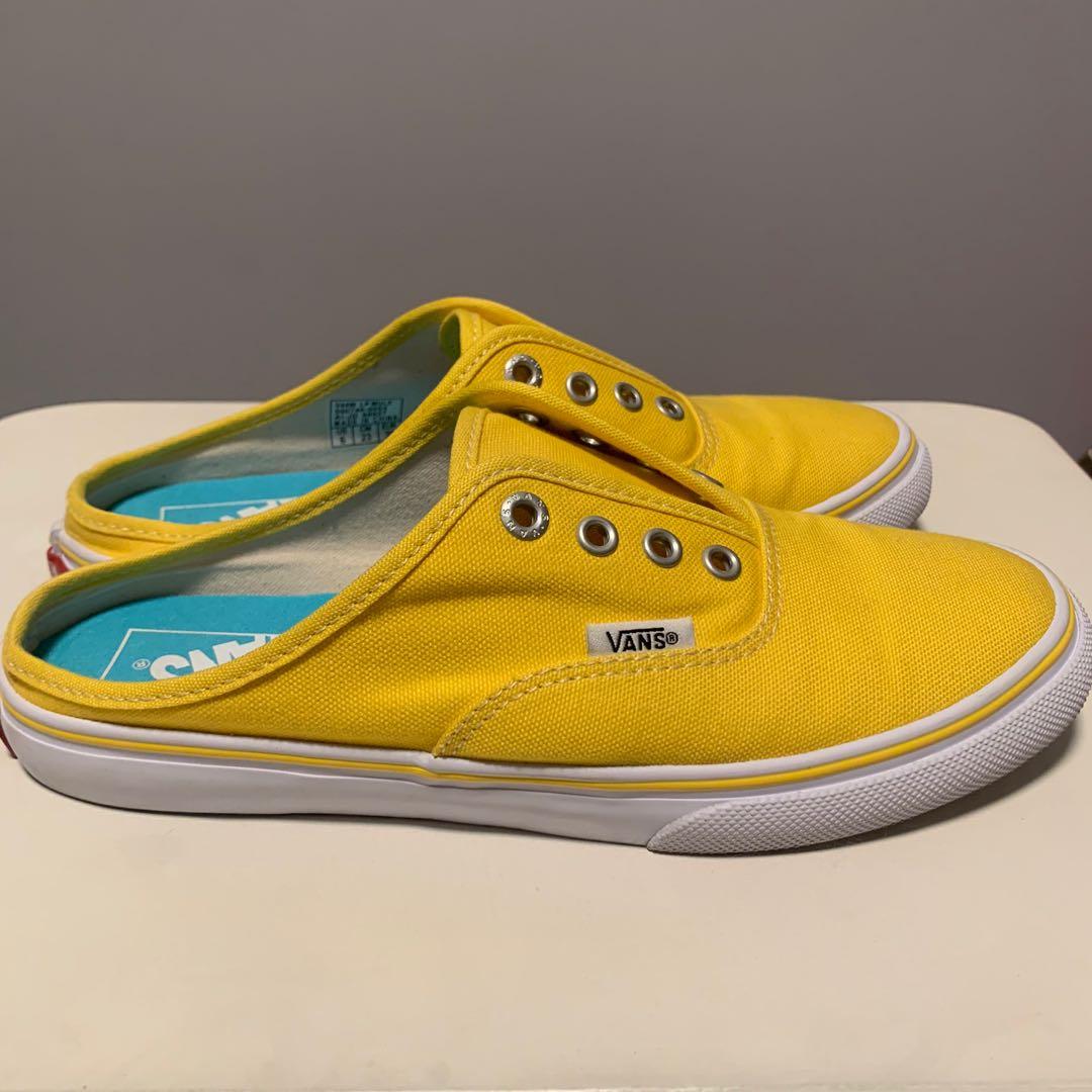 yellow shoelaces vans