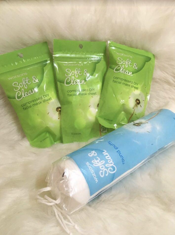 Watsons compressed diy cheap facial mask sheet