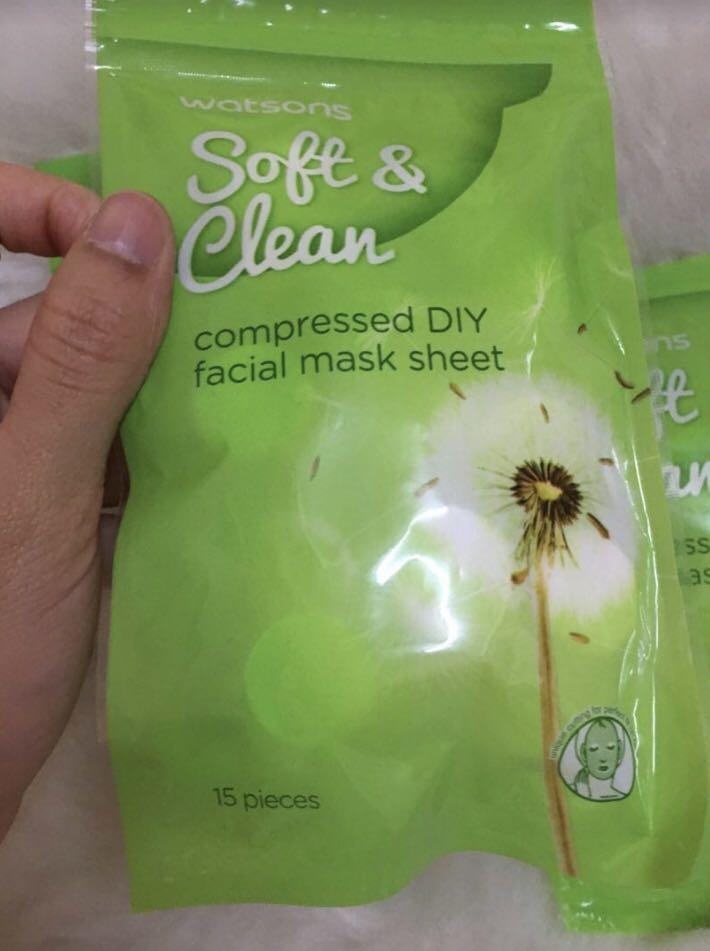 Watsons compressed diy cheap facial mask sheet