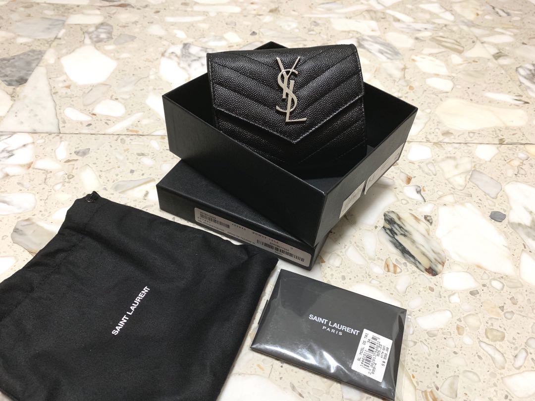 YSL Compact Trifold Wallet, Women's Fashion, Bags & Wallets, Wallets