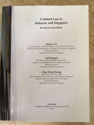 Criminal Law In Malaysia And Singapore Books Stationery Carousell Singapore