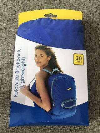 Travel Blue 20 litre foldable backpack (lightweight) - Blue