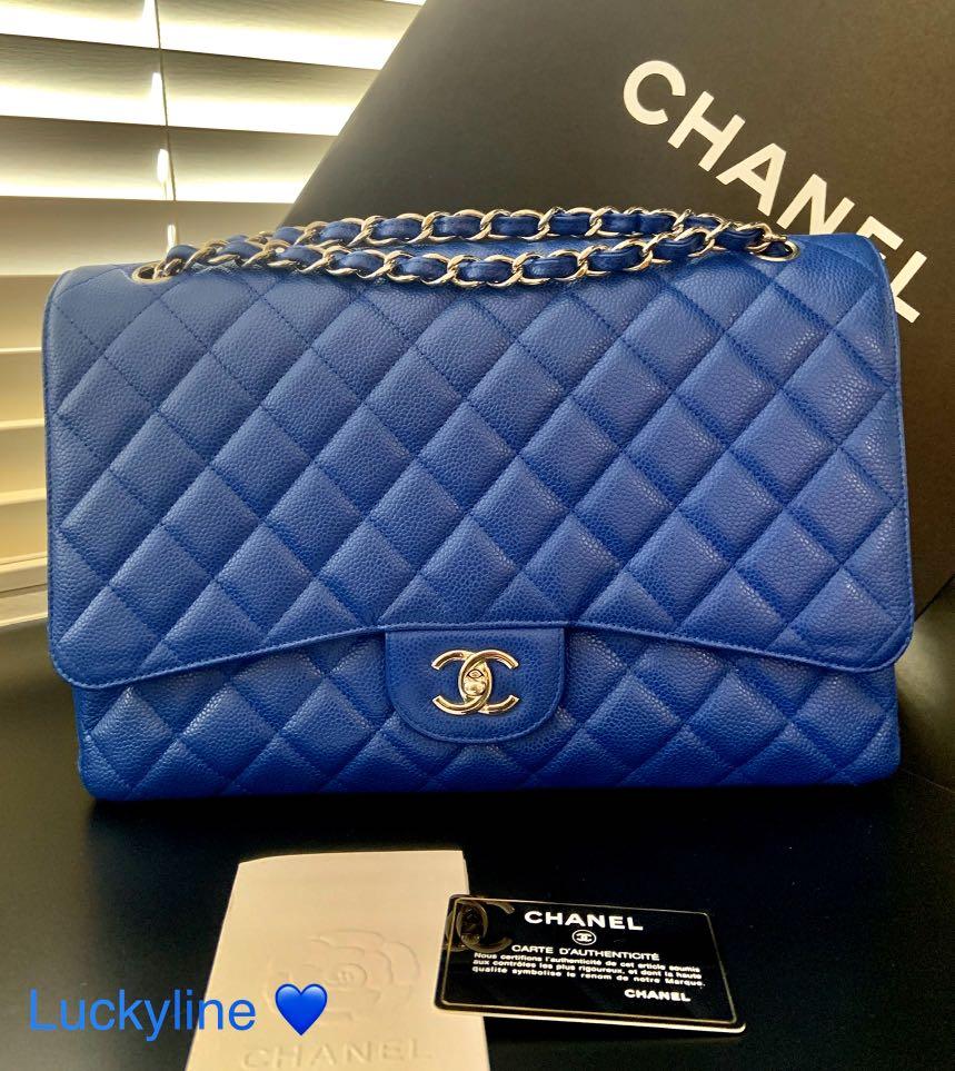 Cobalt blue chanel discount bag
