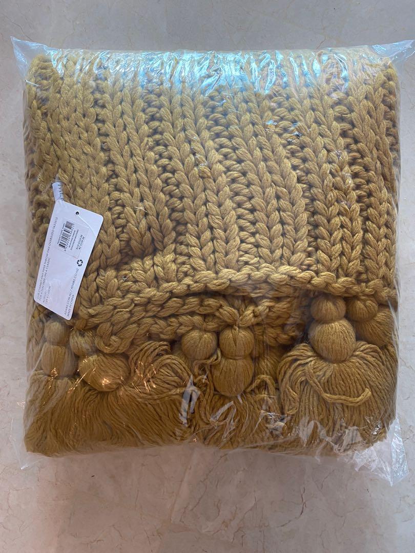 Adairs mustard throw outlet
