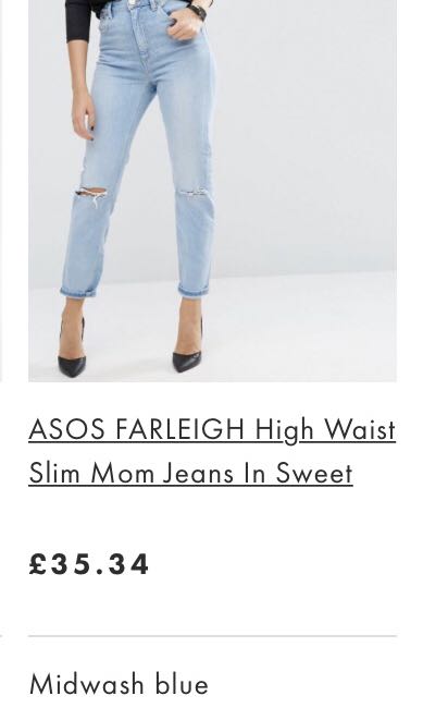 farleigh high waisted mom jeans