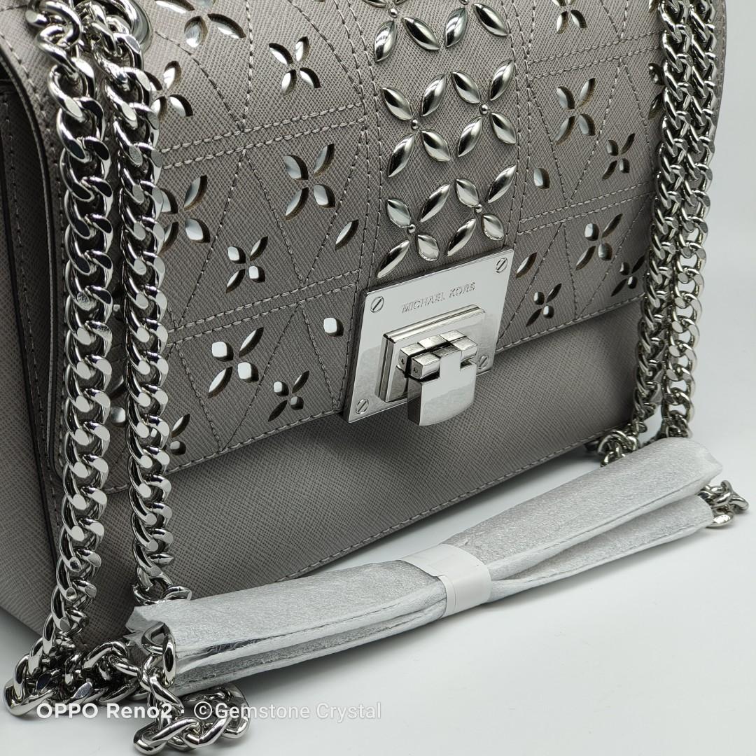 Michael kors md best sale shldr flap leather