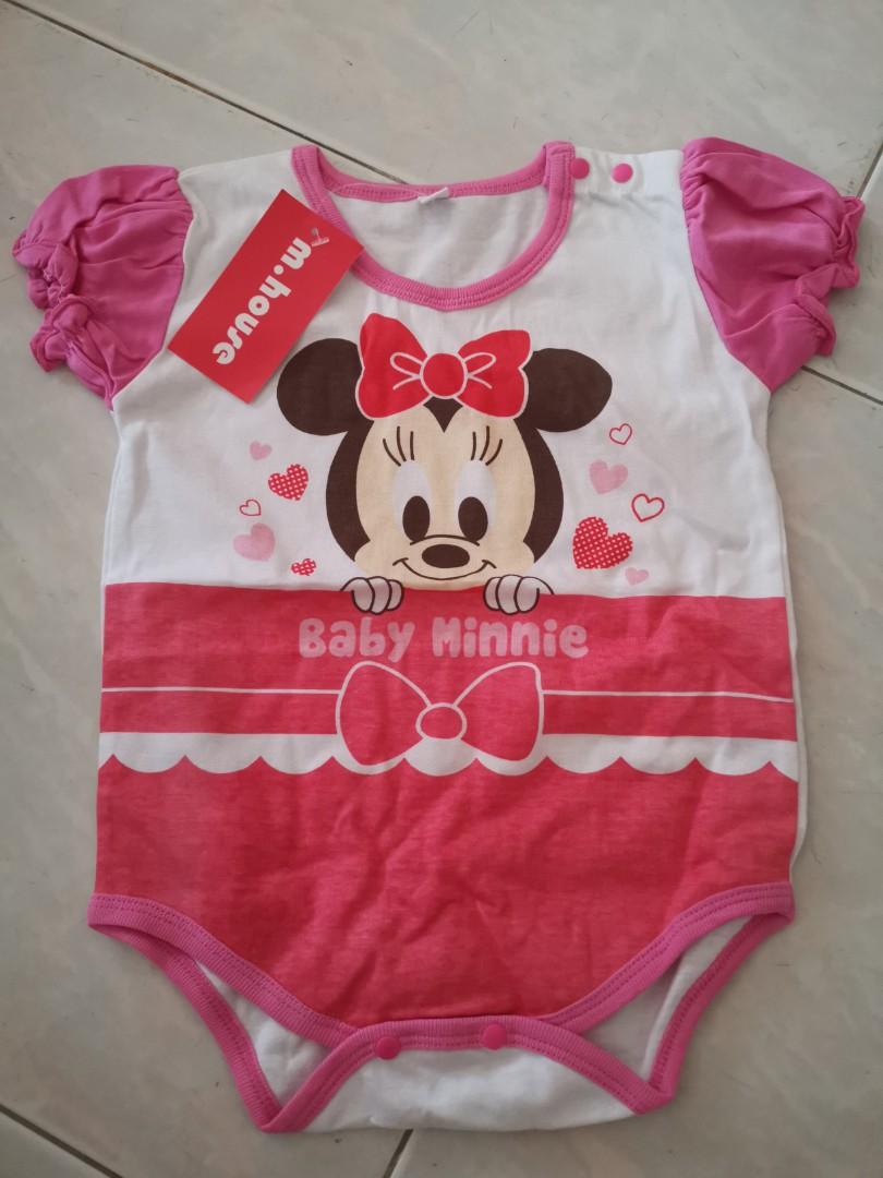 minnie mouse romper baby girl