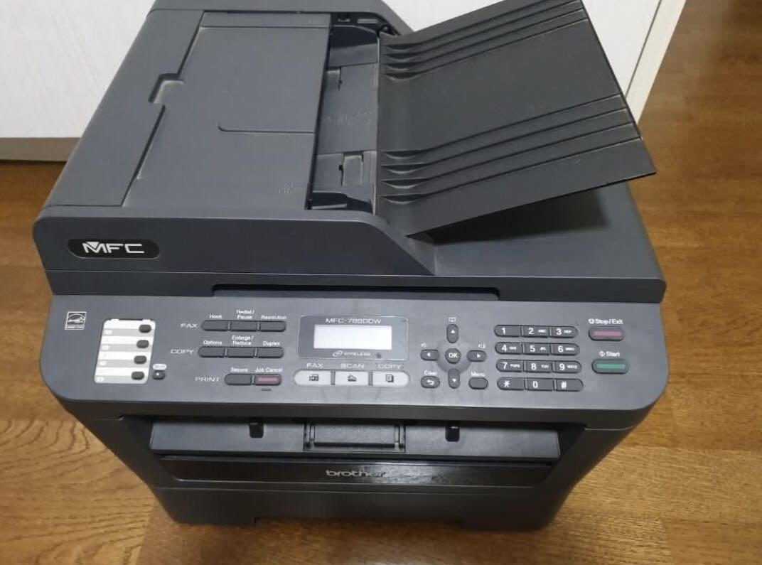 Brother MFC7860 DW Monochrome All In One Laser Printer, Electronics