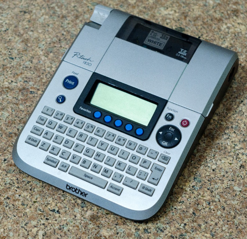 Brother P touch 1830 labeler, Computers & Tech, Printers, Scanners & Copiers on Carousell
