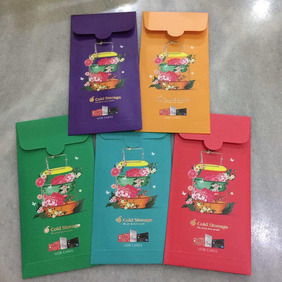 Cold Storage UOB Cards Red Packet, Furniture & Home Living, Home