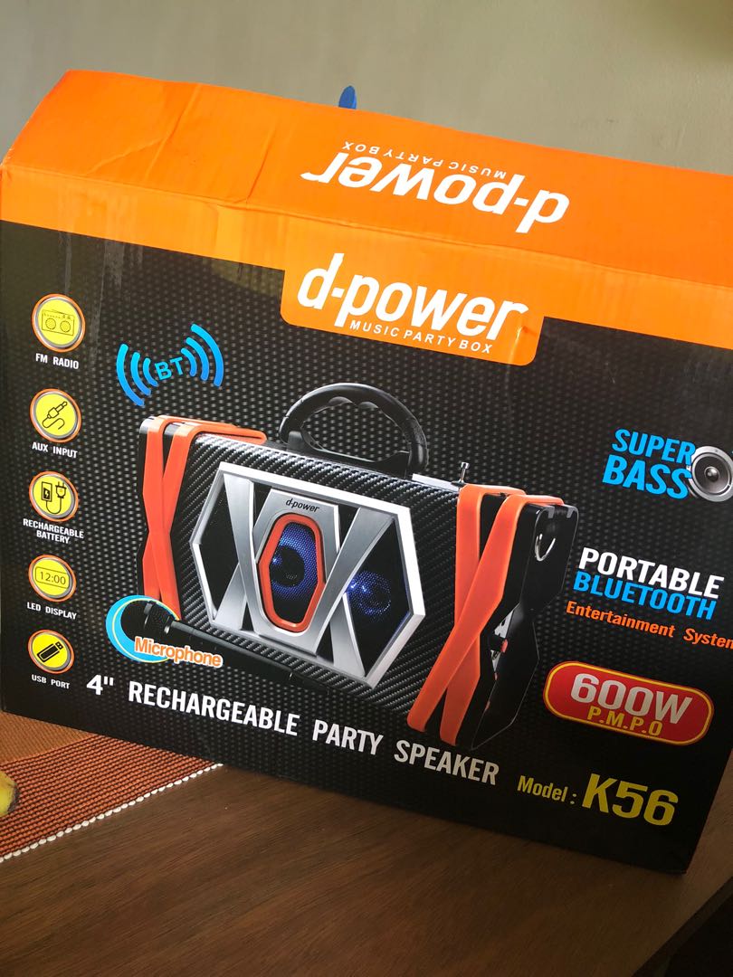 D Power Music Party Box, TV & Home Appliances, TV & Entertainment ...