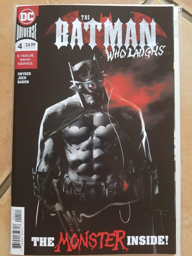 Dc Comics The Batman Who Laughs 4 Signed By Jock Sgcc 2019 Books Stationery Comics Manga On Carousell