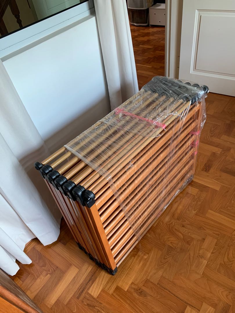 large wooden playpen