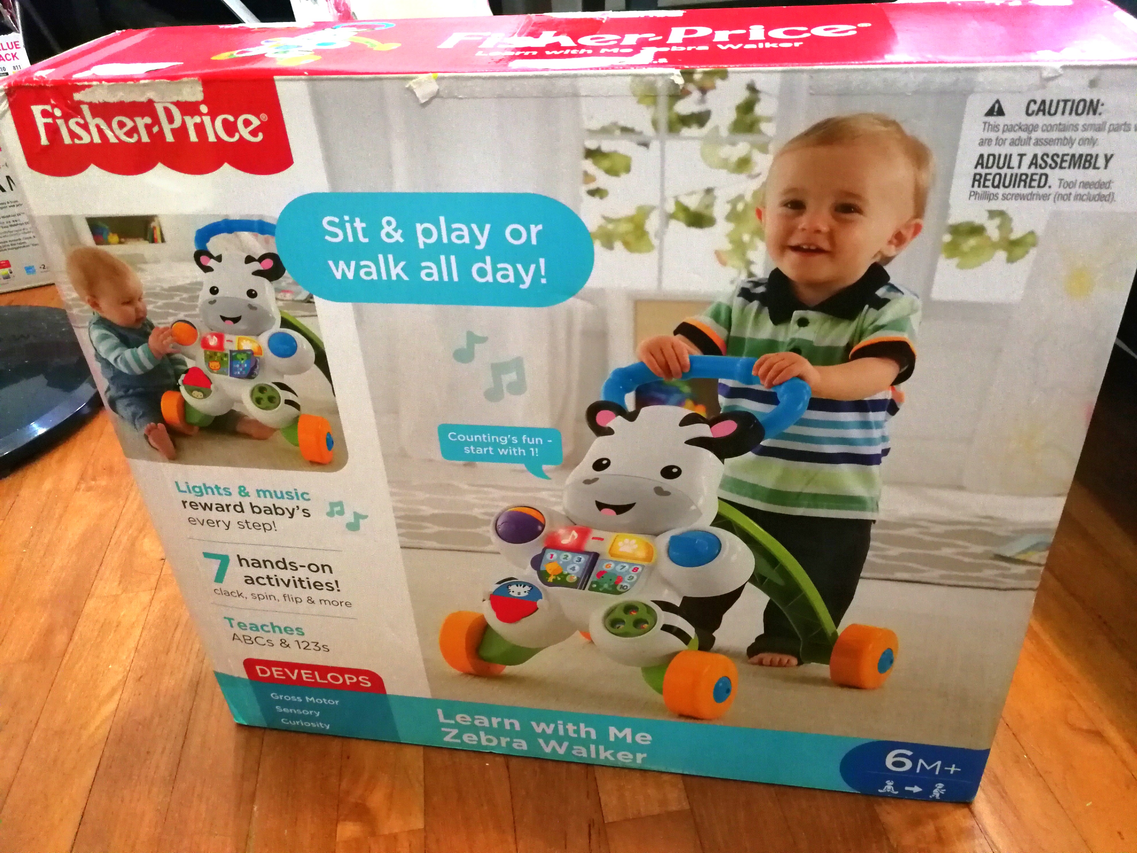 fisher price zebra walker instructions