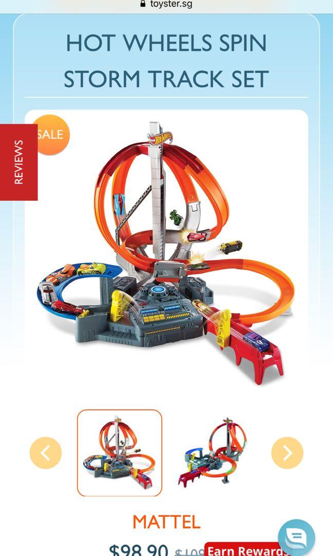 Hot Wheels SetSpin Storm, Hobbies & Toys, Toys & Games on Carousell