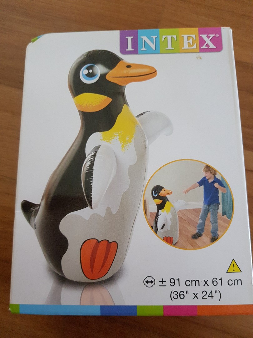 Intex Penguin 3D Bop bag Babies Kids Infant Playtime on Carousell