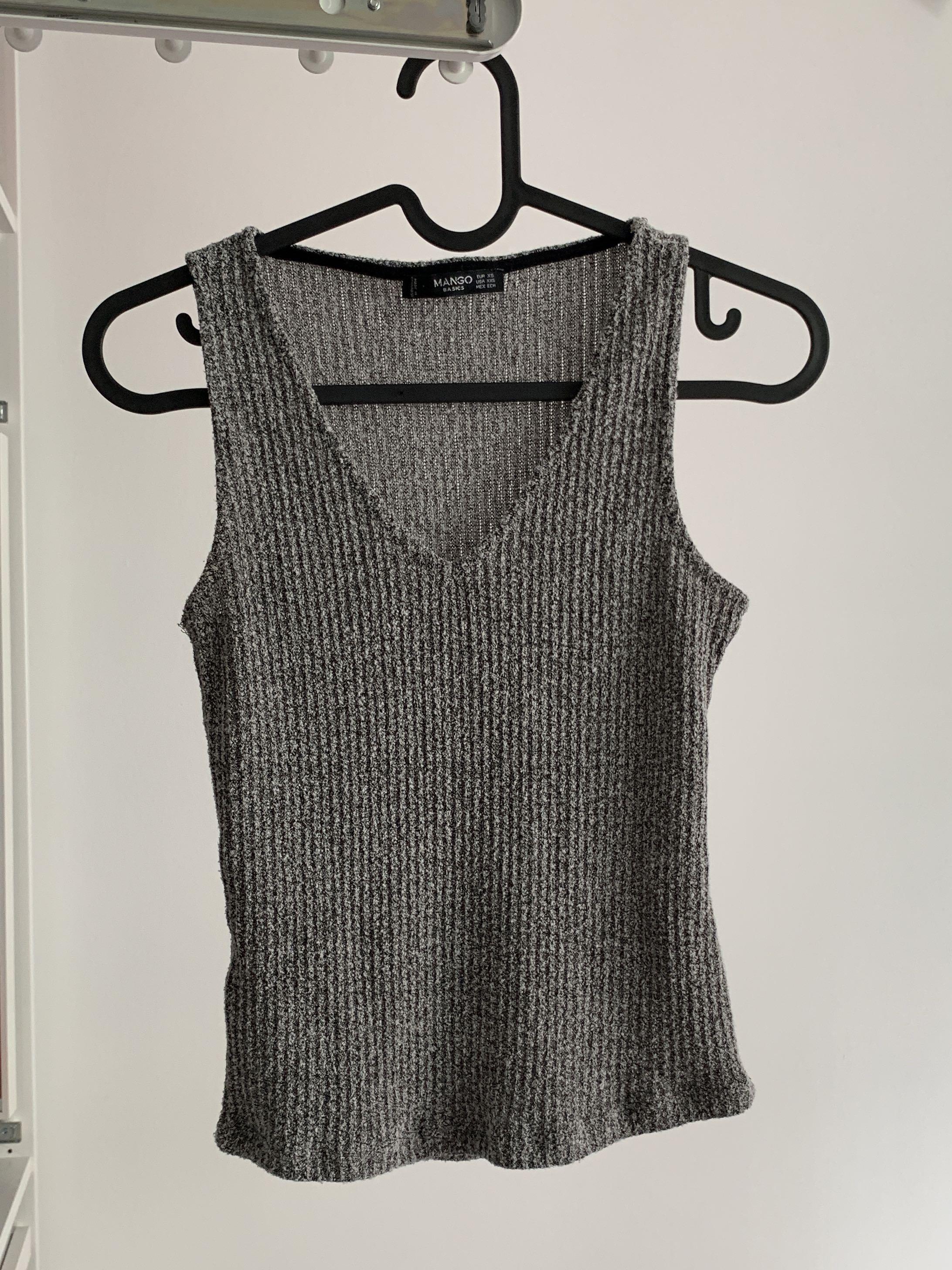 mango knitted tank top