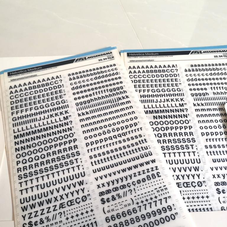 Mecanorma Rub on / Dry Transfer Lettering Sheet, Hobbies & Toys ...