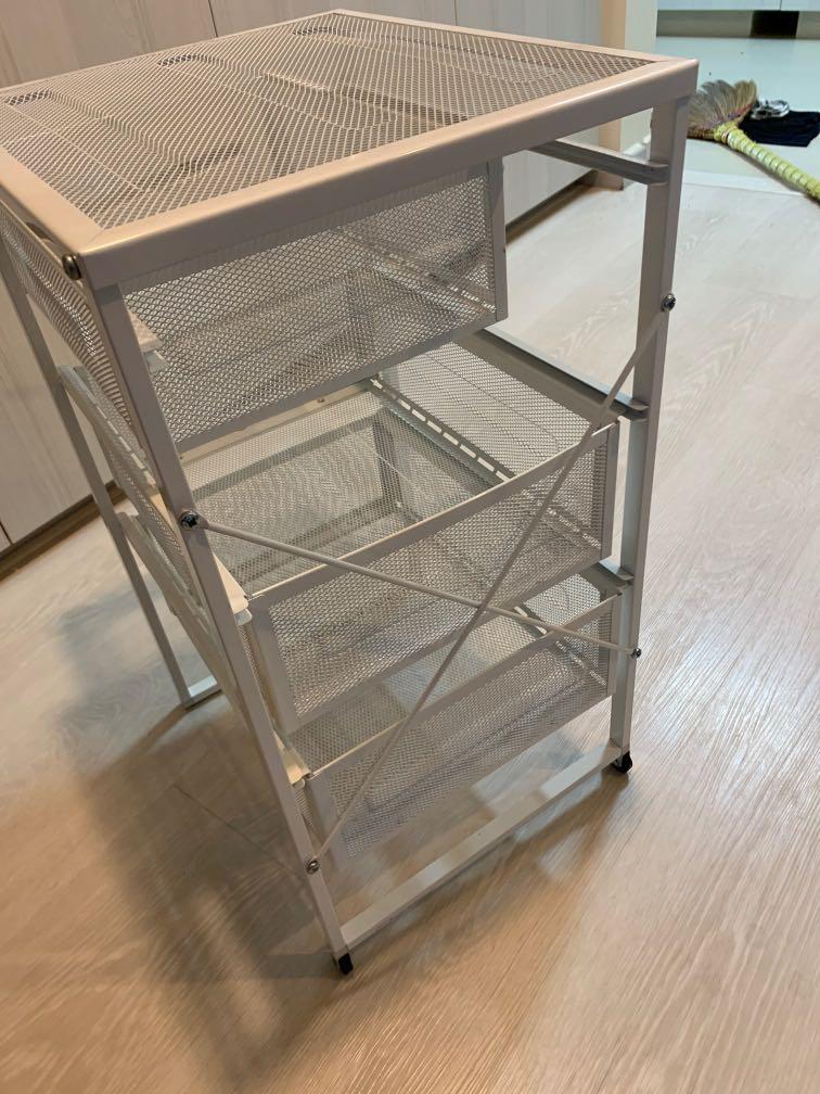 Metal based shelves from ikea, Furniture, Shelves & Drawers on Carousell