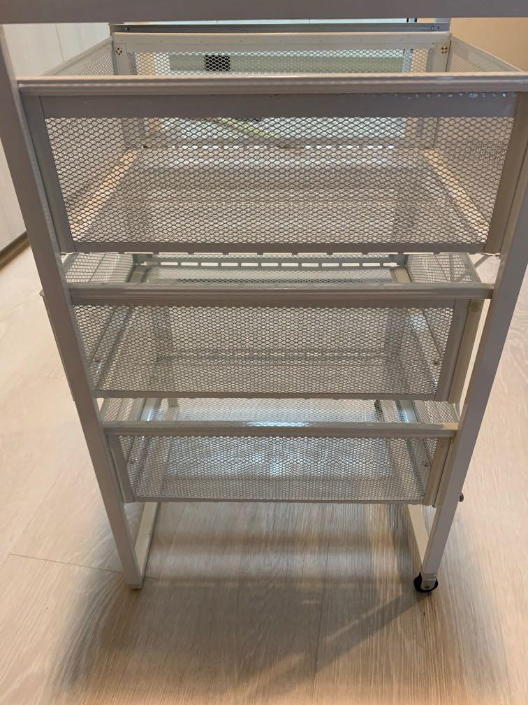 Metal based shelves from ikea, Furniture, Shelves & Drawers on Carousell