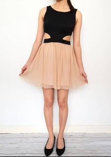 Miss Selfridge Cutout Tutu Dress (Pale Pink) - UK 6 Excellent Condition!