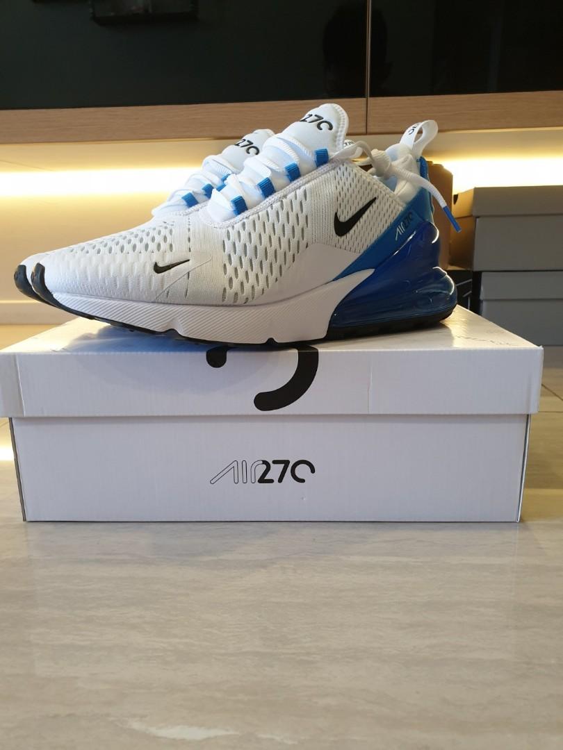 air max 270 white blue