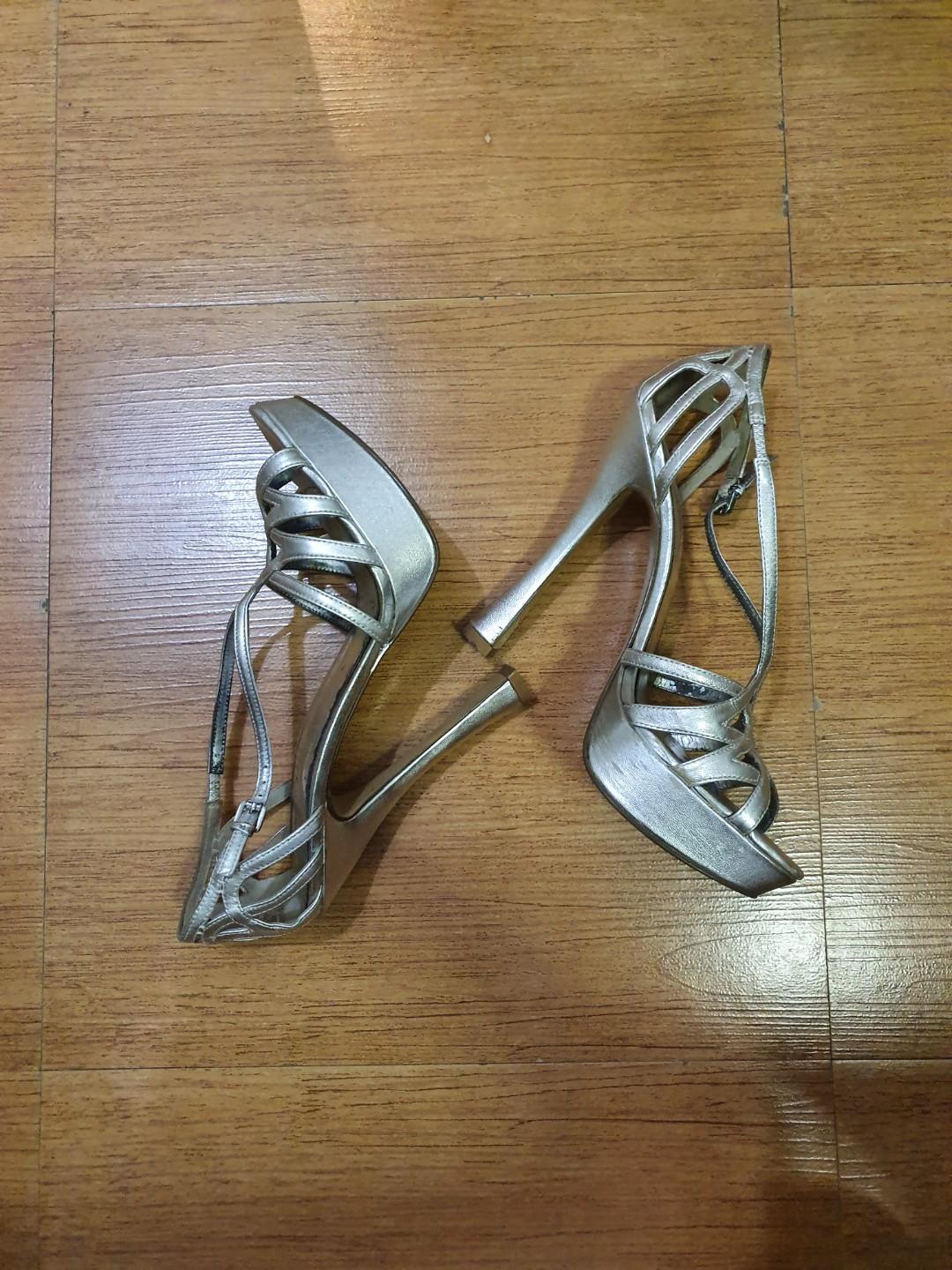 Nine West silver heels, Women's Fashion 