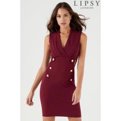 lipsy tuxedo dress