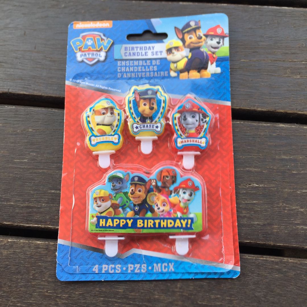 Paw Patrol Candles Food Drinks Baked Goods On Carousell