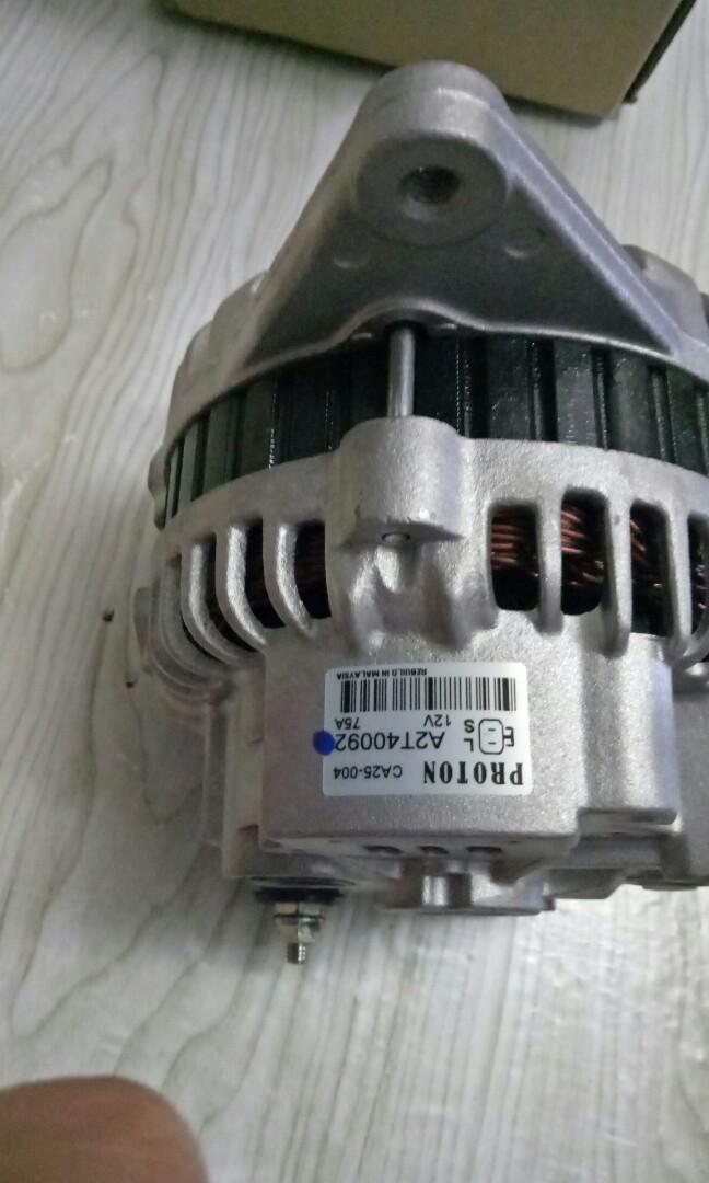 Proton wira 1.6 alternator 12V 75w, Auto Accessories on Carousell