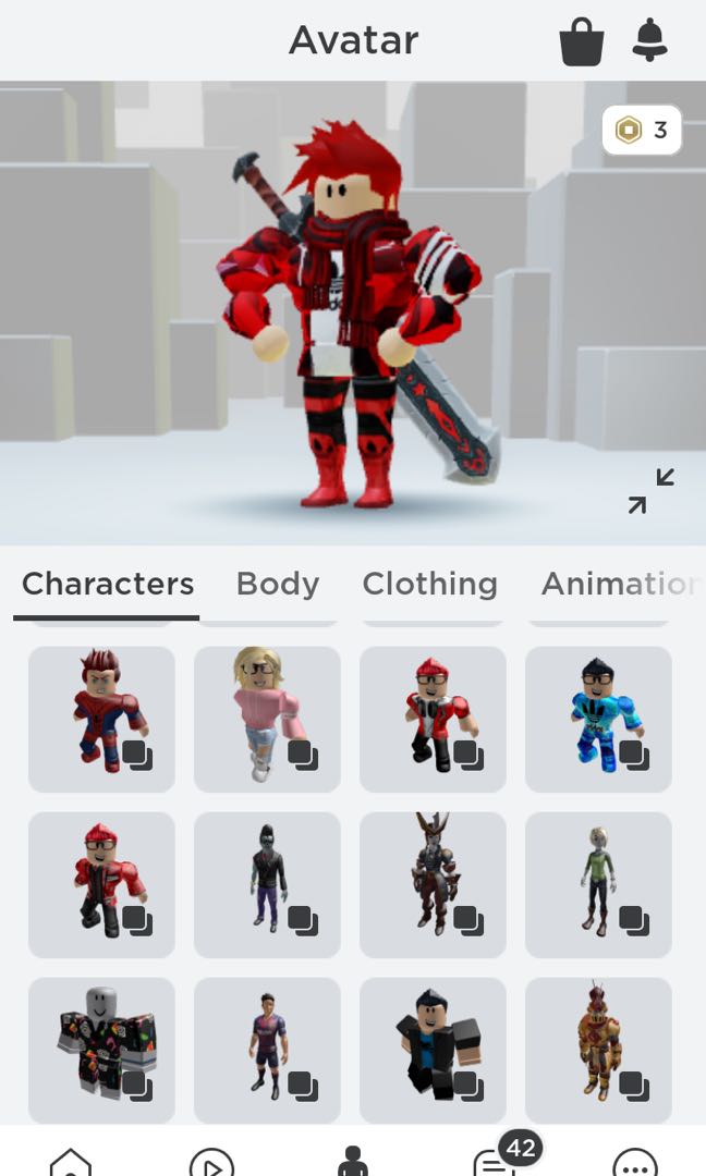 cool pro roblox character
