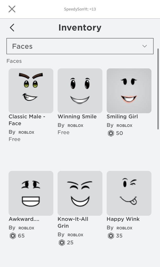 Roblox Know It All Face