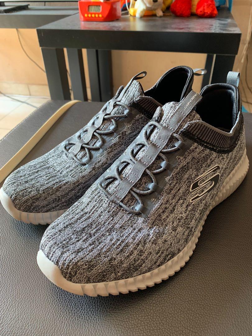skechers flex elite brown