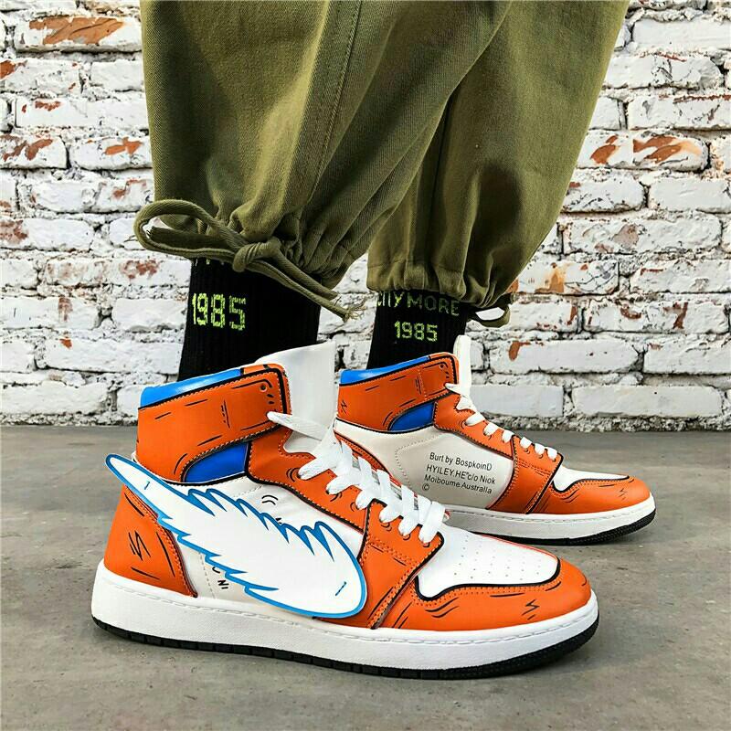 Sneaker High Trend Korea Custom Anime Son Goku Not Nike  