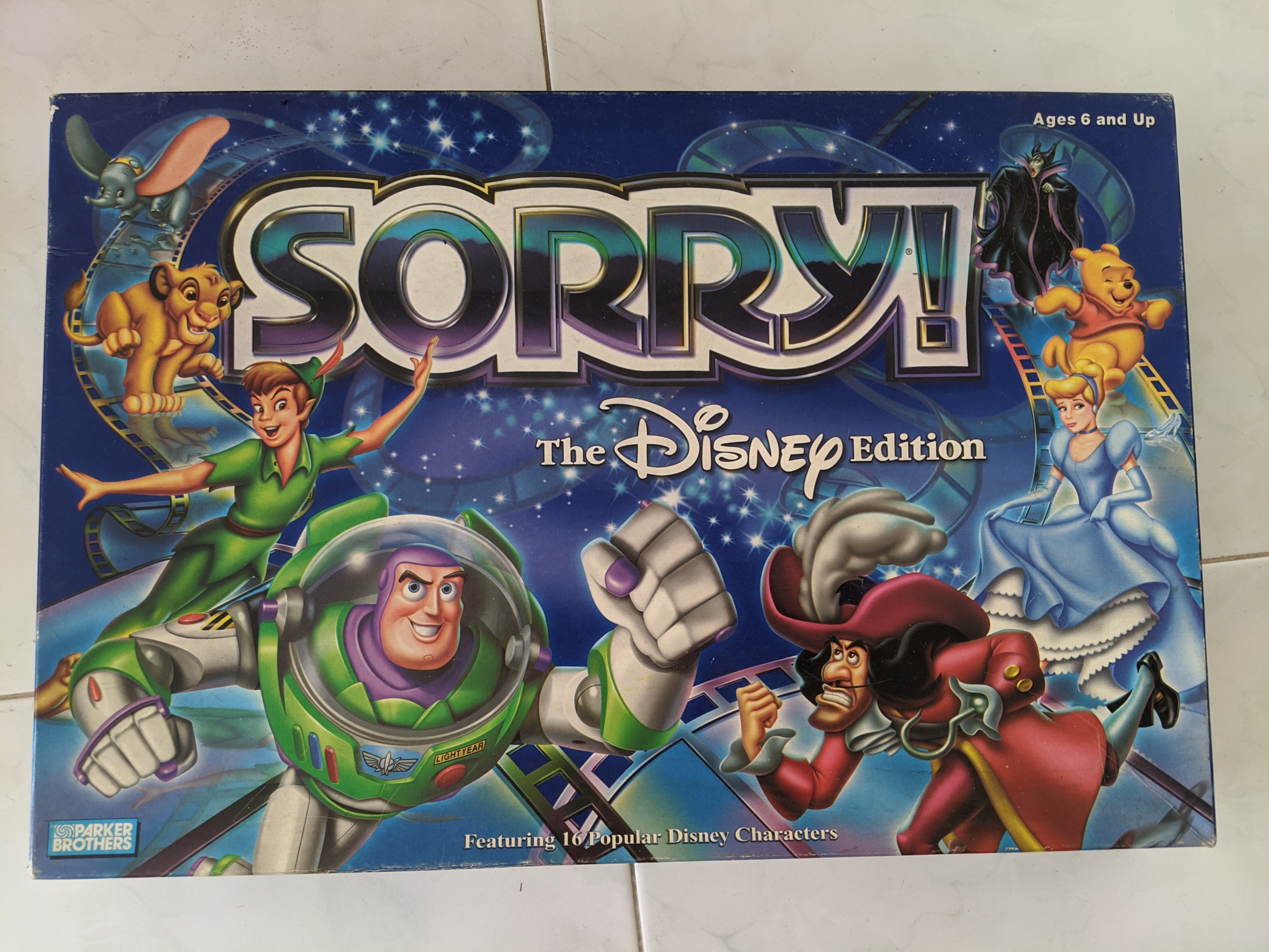 Sorry Disney Edition Replacement Game Pieces Movers Set of 4 Yellow Princess 