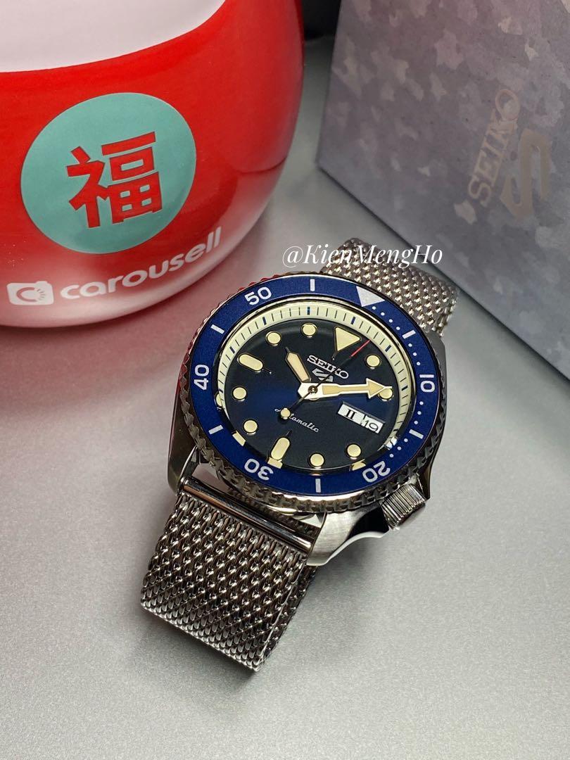 Seiko 5 Sports Automatic 100m Stainless Steel Mesh Strap Bracelet Watch With Agent Warranty Srpd71k1 Srpd Srpd71 Srpd71k Men S Fashion Watches On Carousell