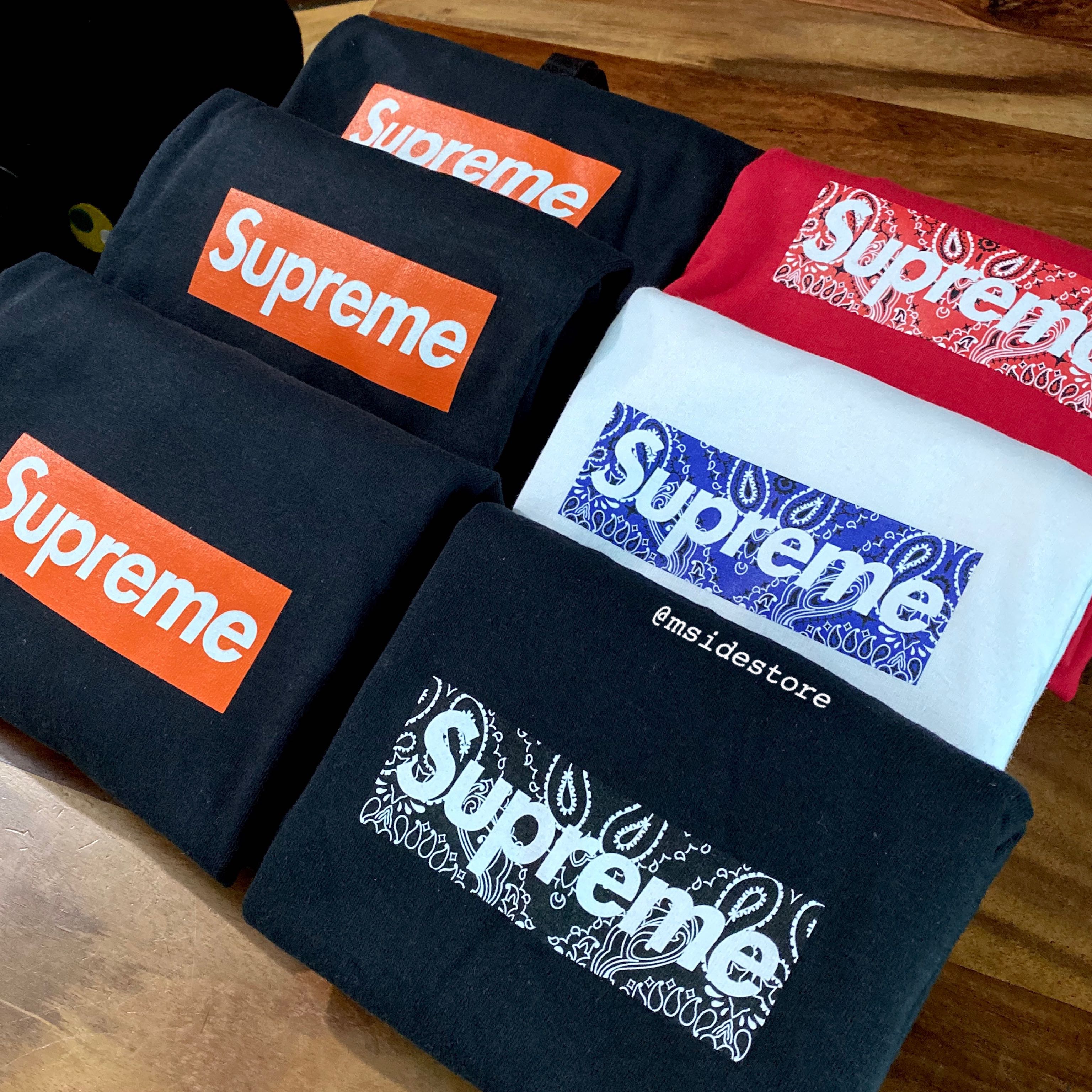 Supreme Bandana Box Logo Tee, Men's Fashion, Clothes, Tops ...